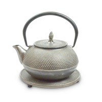 Teekanne silber mit Untersatz - Arare-