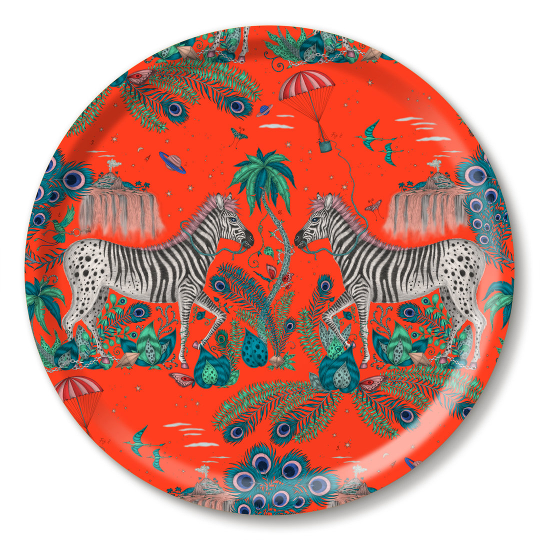 Tablett Zebra rot Jamida of Sweden