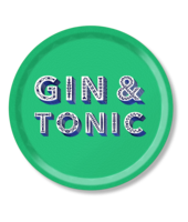 Tablett Gin Tonic Grün