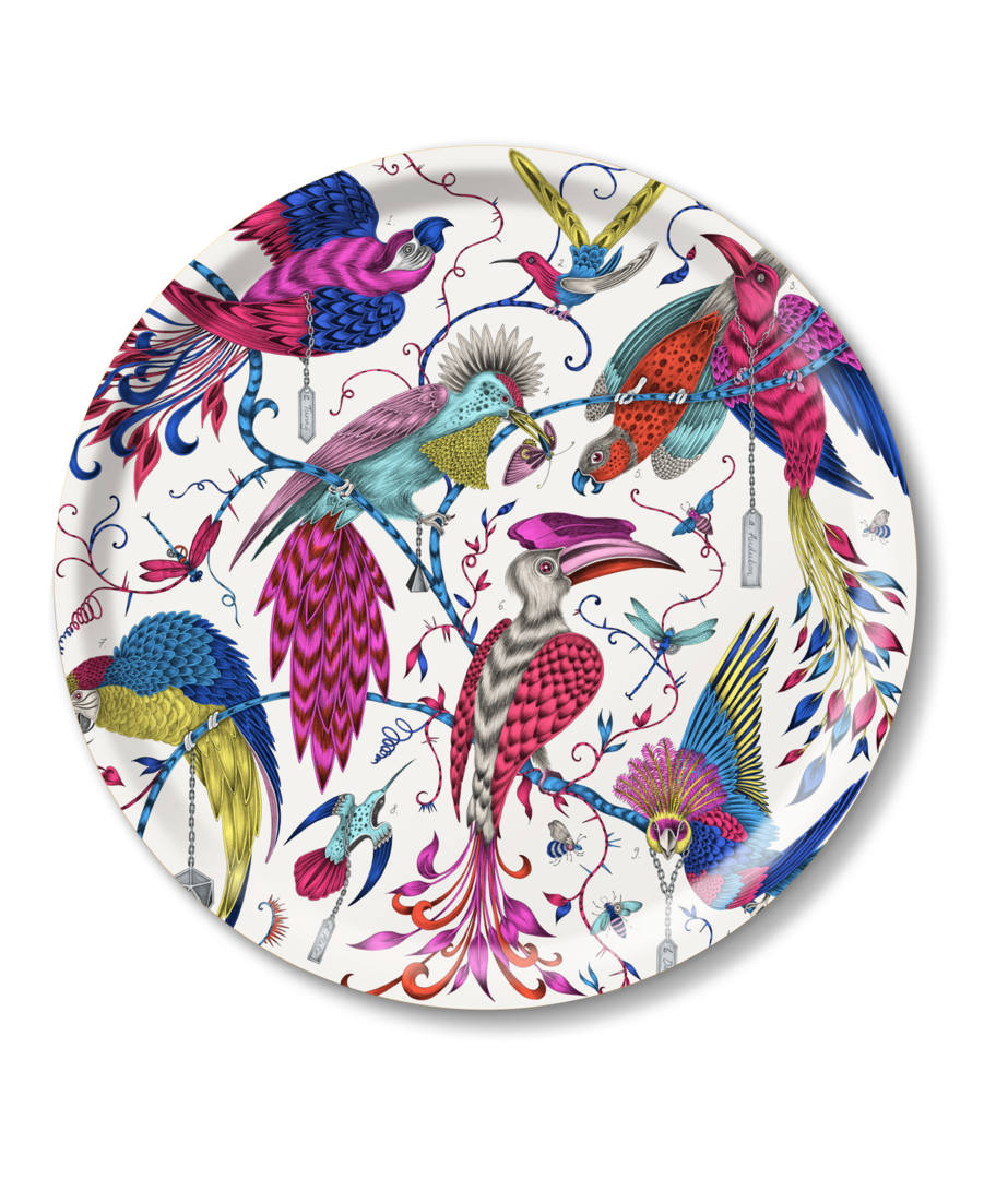 Image of Tablett Audubon Vögel bunt