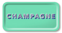 Tablett Champagne
