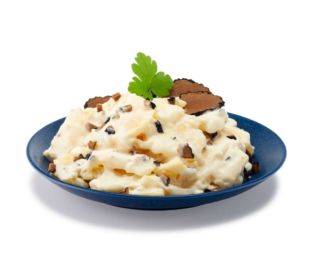 Kartoffelsalat mit schwarzem Trüffel Kartoffelsalat mit schwarzem Trüffel