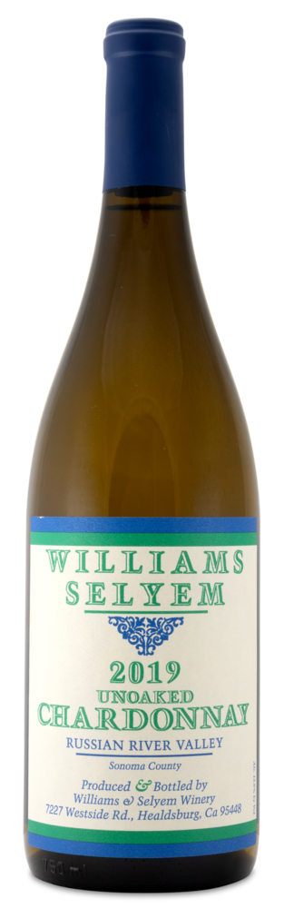 2019 Williams Selyem unoaked Chardonnay