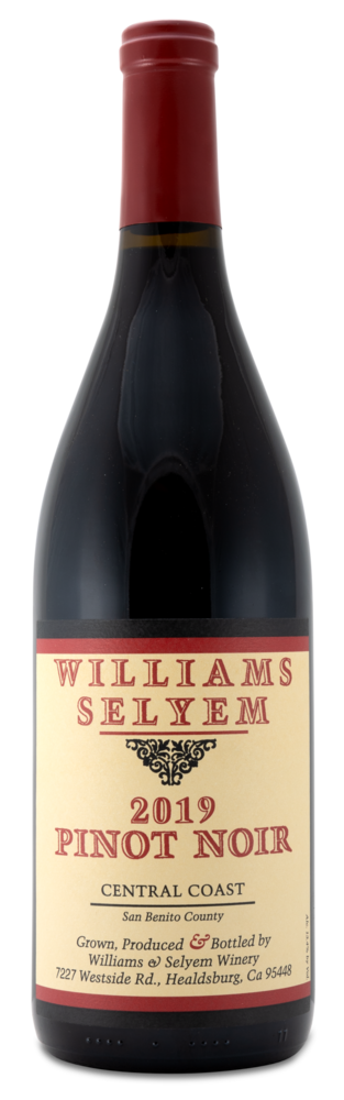 2019 Williams Selyem Central Coast Pinot Noir