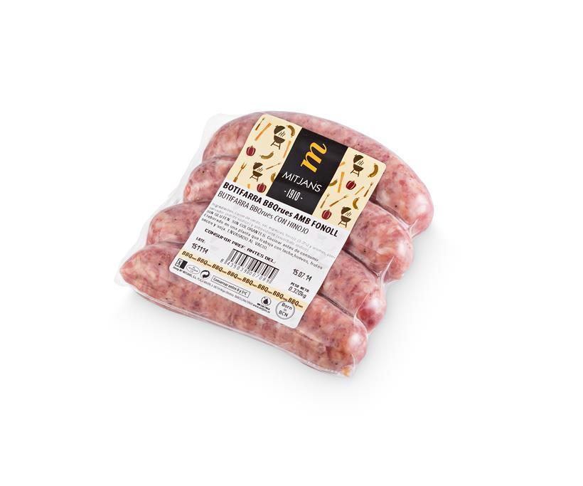 Bratwurst mit Fenchel Packung á 4 Stück Bratwurst mit Fenchel Packung á 4 Stück