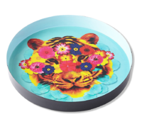 Tablett Tiger rund Curiosito
