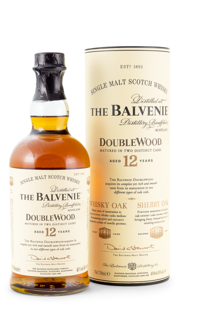 Image of Balvenie 12 Jahre Double Wood Speyside Whisky 40% 0,7l (73,57 &euro; pro 1 l)