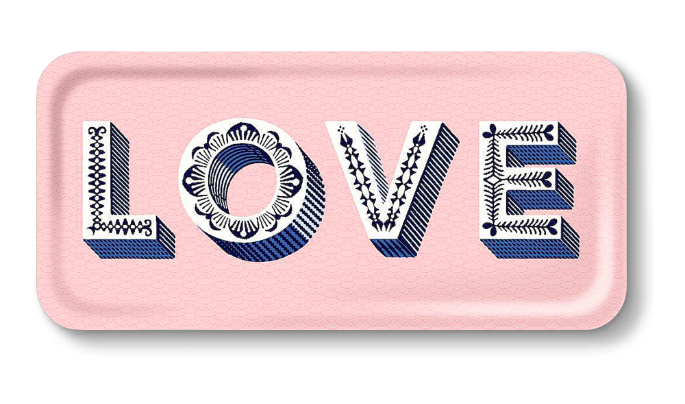 Tablett LOVE Rosa Tablett LOVE Rosa
