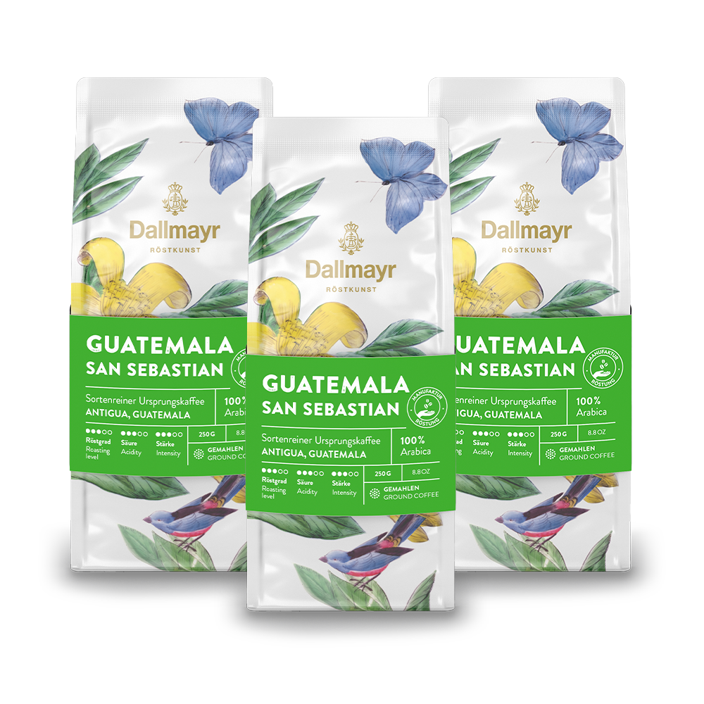 Röstkunst Guatemala San Sebastian 3x 250g gemahlen