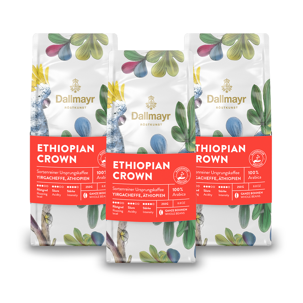 Image of Röstkunst Ethiopian Crown 3 x 250g ganze Bohne