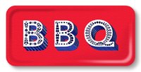 Tablett BBQ rot
