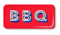 Tablett BBQ rot