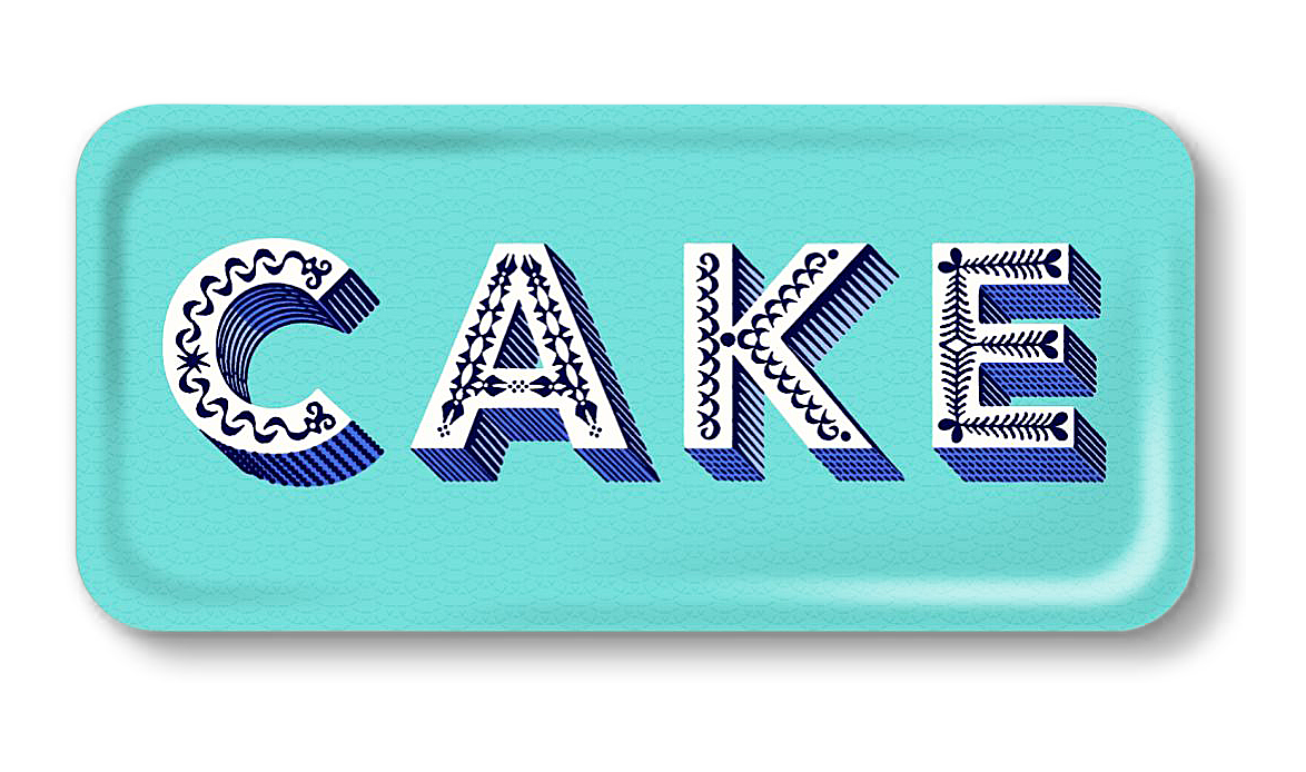 Image of Tablett CAKE aqua