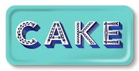 Tablett CAKE aqua