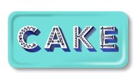 Tablett CAKE aqua