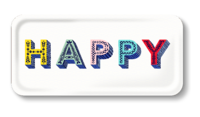 Tablett HAPPY bunt
