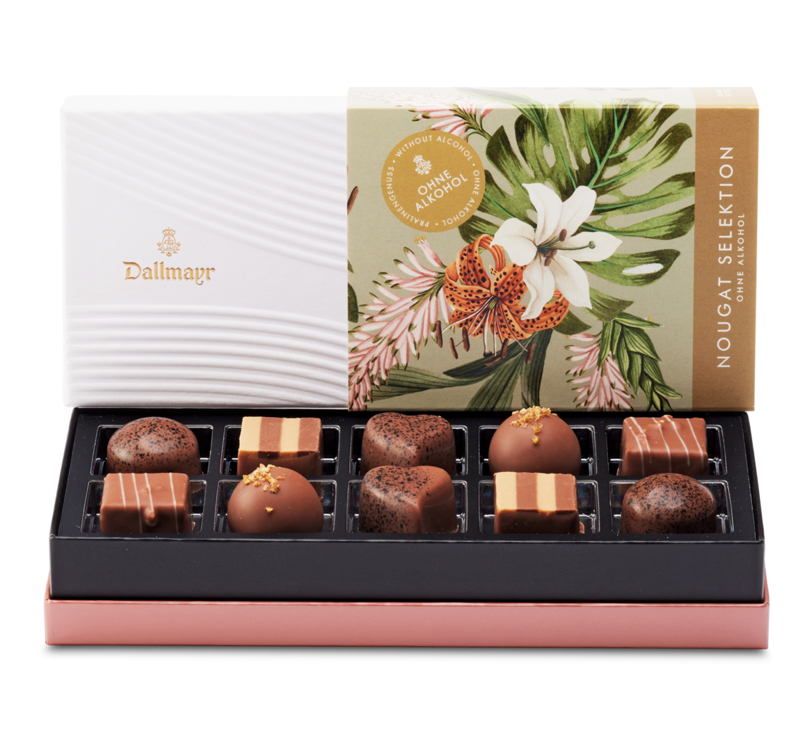 Pralinen "Nougat Selektion" alkoholfrei Dallmayr Pralinen "Nougat Selektion" alkoholfrei Dallmayr