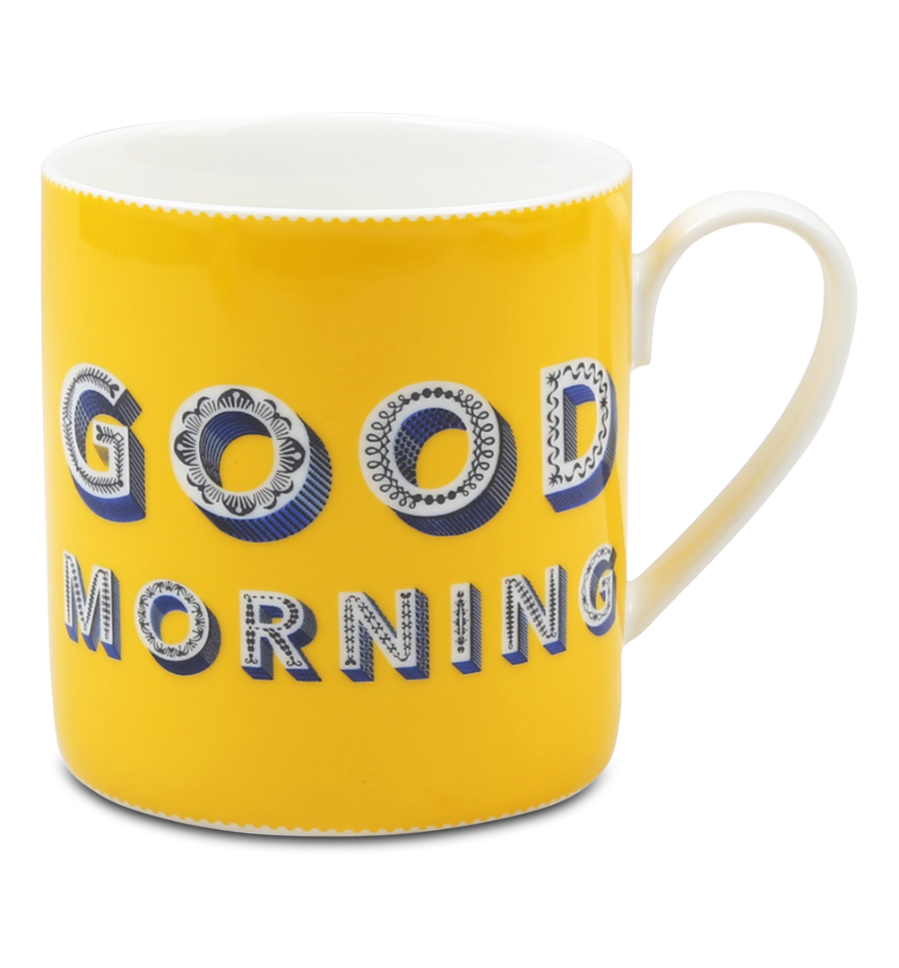 Image of Mug GOOD MORNING gelb