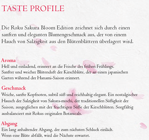 Roku Gin Sakura Bloom Edition Roku Gin Sakura Bloom Edition