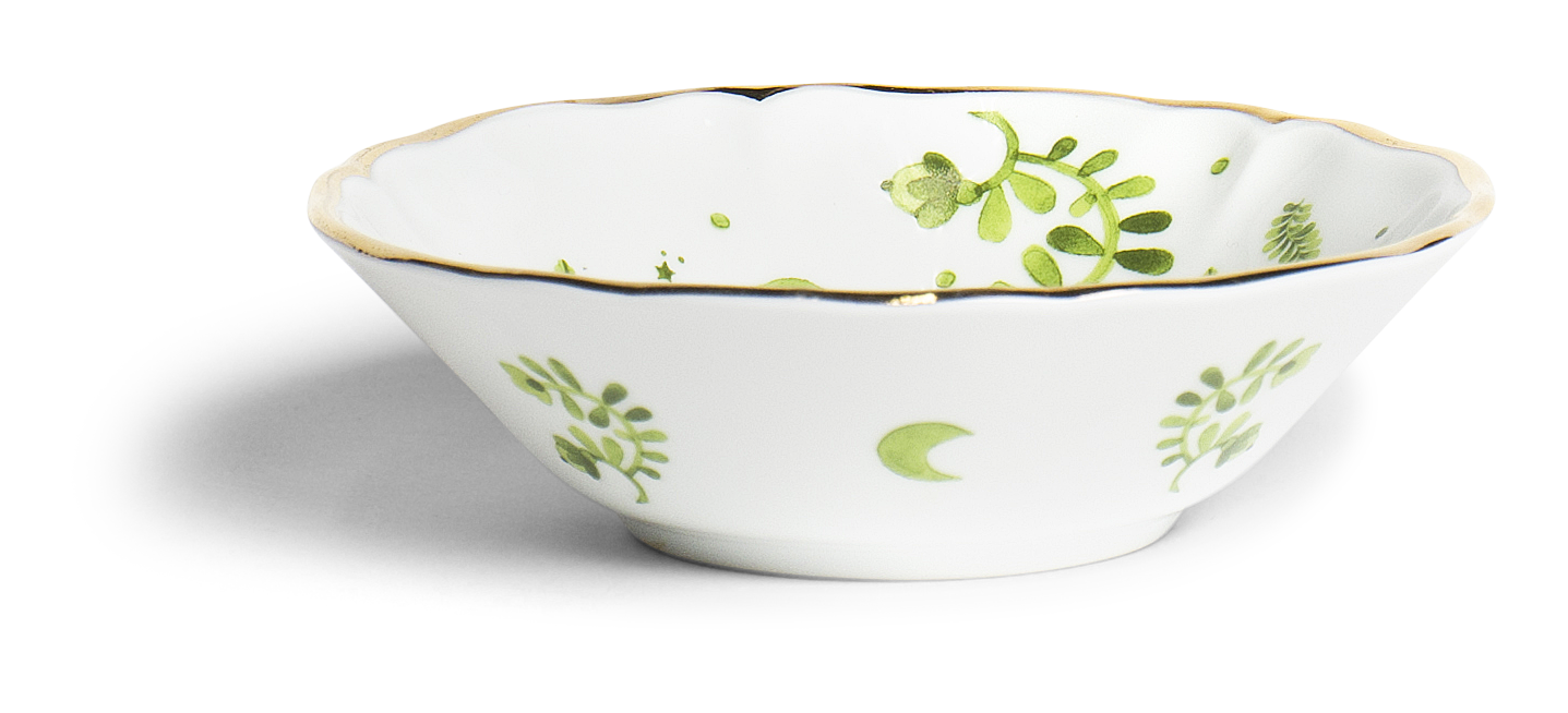 owl klein Green Floral Bitossi 15,5cm owl klein Green Floral Bitossi 15,5cm
