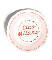 Teller klein Ciao Milano Bitossi 16,5cm