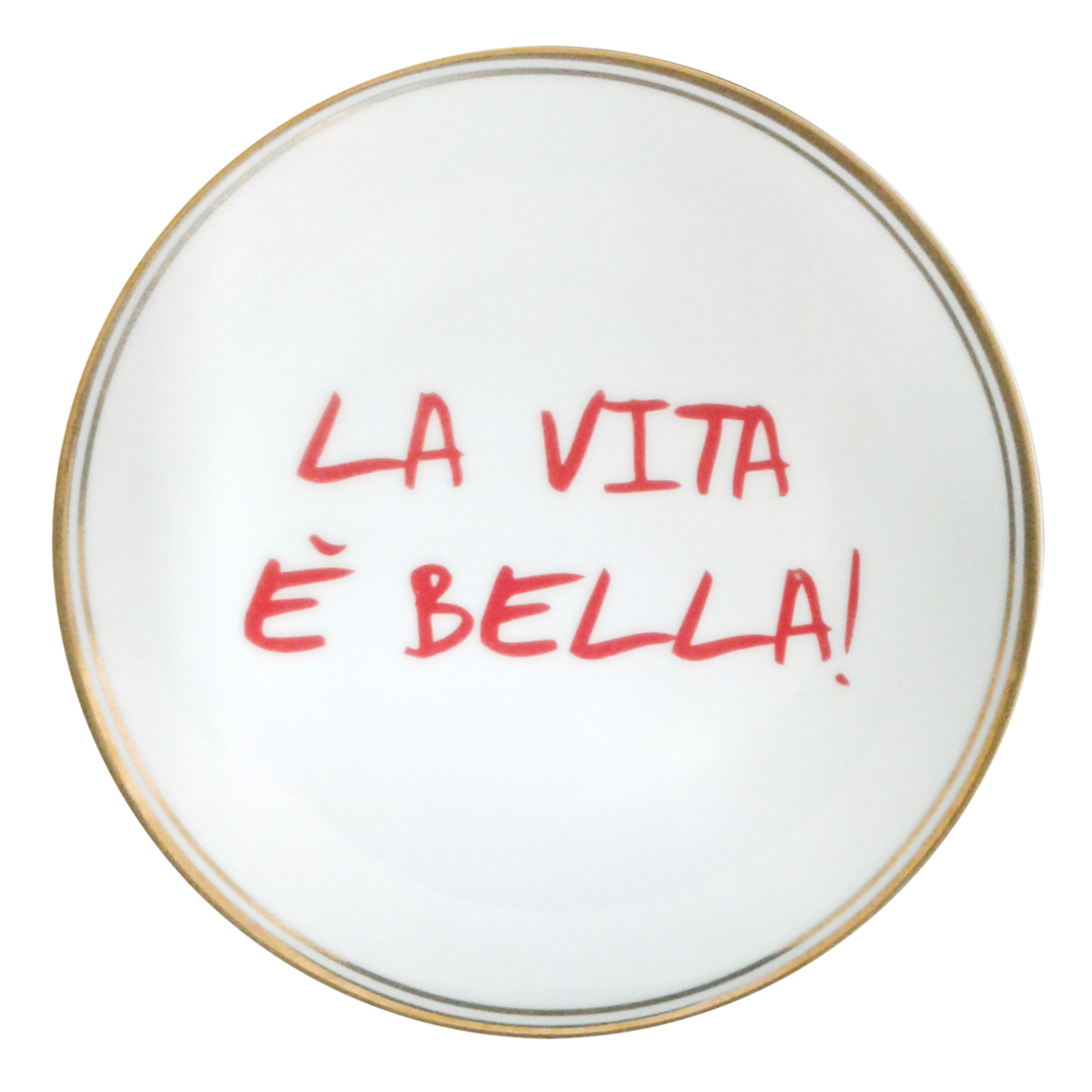 Image of Teller klein La Vita è bella Bitossi 17cm