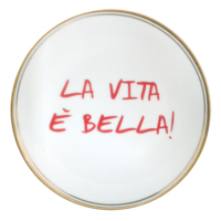 Teller klein La Vita è bella Bitossi 17cm