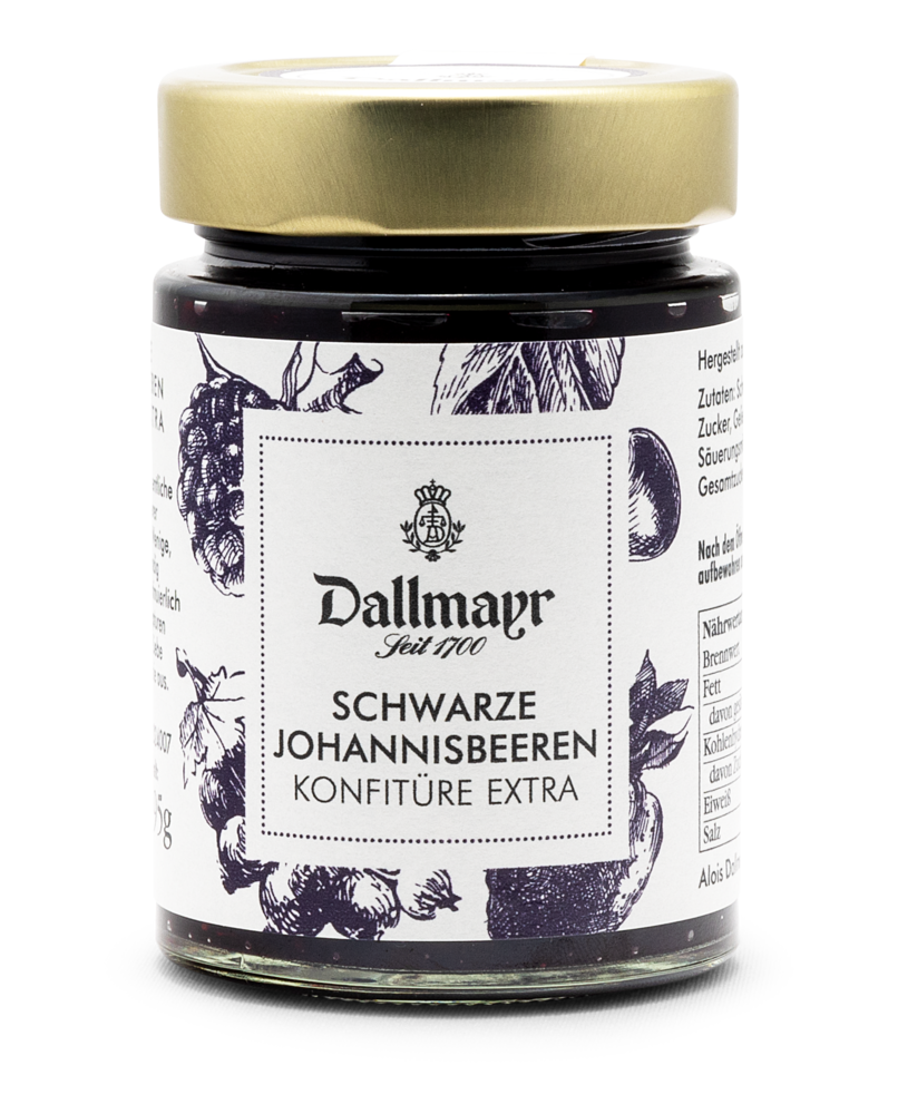 Schwarze Johannisbeerenkonfitüre extra Dallmayr Schwarze Johannisbeerenkonfitüre extra Dallmayr
