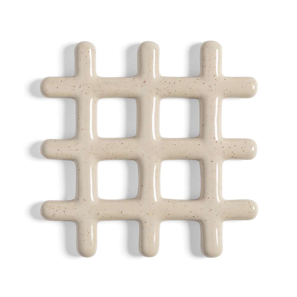 Topfuntersetzer Gitter grau