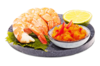Garnele, Mango, Paprika Garnele, Mango, Paprika
