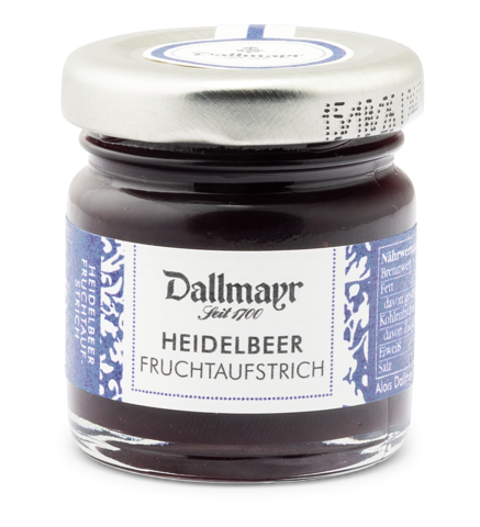 Image of Heidelbeer Fruchtaufstrich 40g Dallmayr
