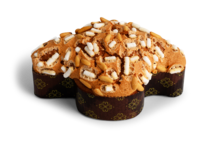 Colombina mit Zitronenessenz und Pinienkernen