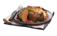 Wirsingroulade, Specksauce Wirsingroulade, Specksauce