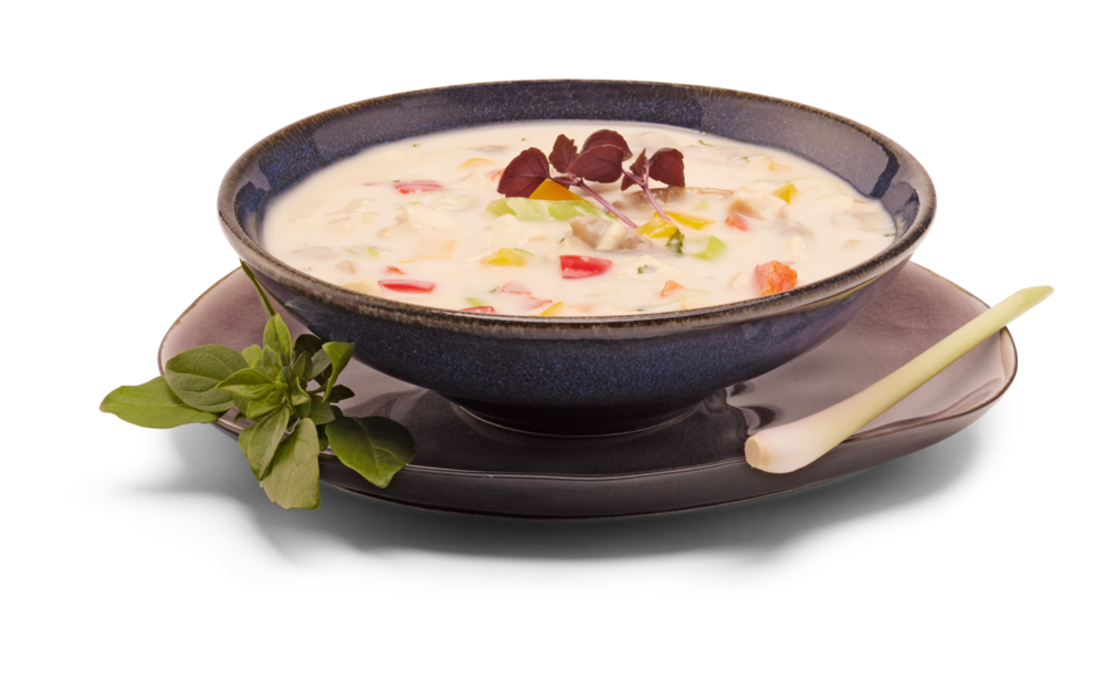 Thailändische Kokossuppe mit Huhn - Tom Kha Gai