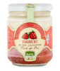 Joghurt mit Himbeeren Lüch da Pcei, Alta Badia Joghurt mit Himbeeren Lüch da Pcei, Alta Badia