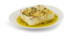 Feta mariniert mit Zitronenöl und Kräutern Feta mariniert mit Zitronenöl und Kräutern