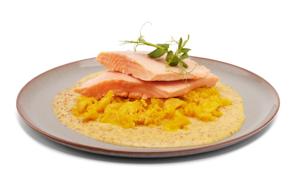 Saibling, Pommery-Senfsauce, Fenchel Saibling, Pommery-Senfsauce, Fenchel