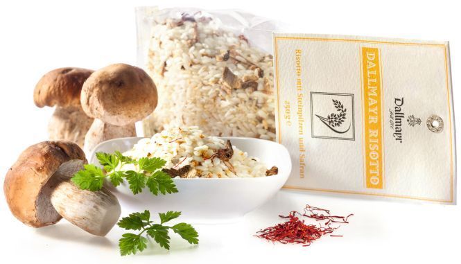 Risotto mit Steinpilzen und Safran Dallmayr Risotto mit Steinpilzen und Safran Dallmayr