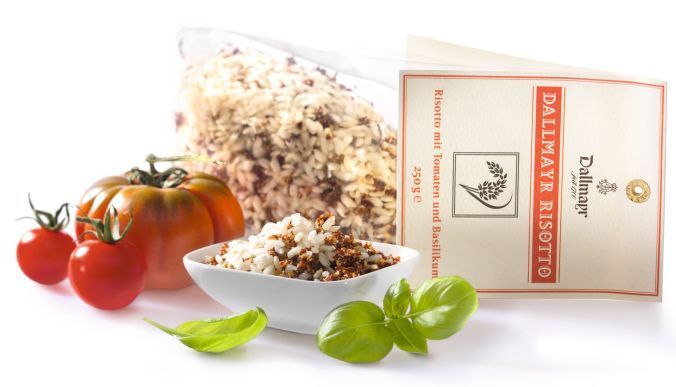 Risotto mit Tomaten und Basilikum Dallmayr Risotto mit Tomaten und Basilikum Dallmayr