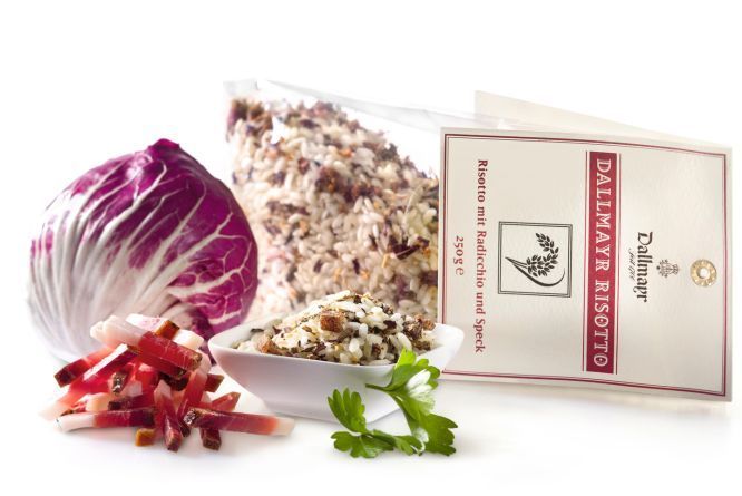 Risotto mit Radicchio und Speck Dallmayr Risotto mit Radicchio und Speck Dallmayr