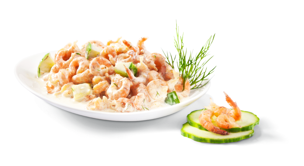 Nordseekrabbe, Gurke, Dill Nordseekrabbe, Gurke, Dill