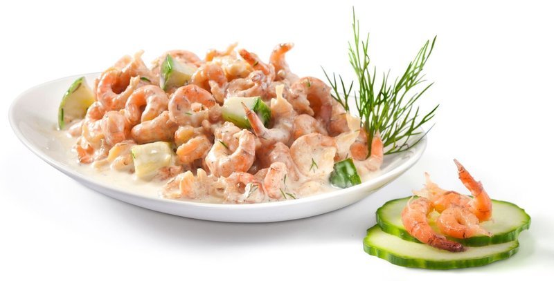 Nordseekrabbe, Gurke, Dill Nordseekrabbe, Gurke, Dill