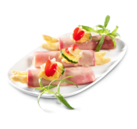 Schinken, Spargel, Ei