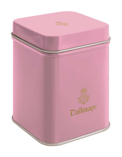 Teedose leer, altrosa Dallmayr Logo, Inhalt 50g Teedose leer, altrosa Dallmayr Logo, Inhalt 50g