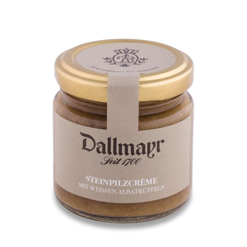 Steinpilzcreme mit weißem Alba-Trüffel Dallmayr Steinpilzcreme mit weißem Alba-Trüffel Dallmayr