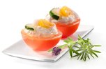 Tomate mit Crabmeat Tomate mit Crabmeat