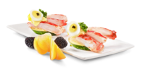 Königskrabbe, Ei, Zucchini