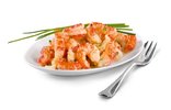 Flusskrebsschwänze, Kräuteröl Flusskrebsschwänze, Kräuteröl