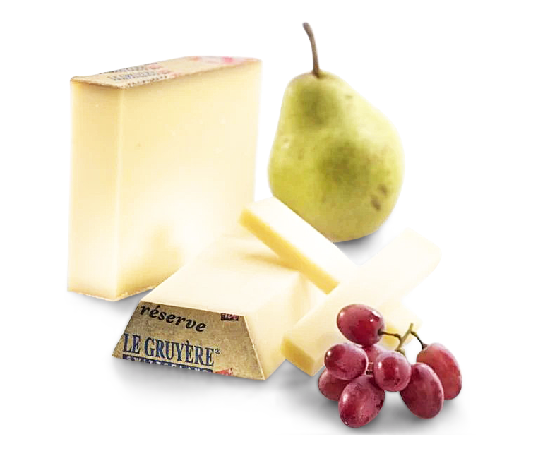 Le Gruyère AOP Réserve Rohmilch, mind. 49% Fett i. Tr. Le Gruyère AOP Réserve Rohmilch, mind. 49% Fett i. Tr.