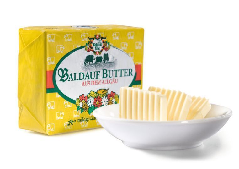 Butter Allgäu mildgesäuert 82% Fett Baldauf Butter Allgäu mildgesäuert 82% Fett Baldauf